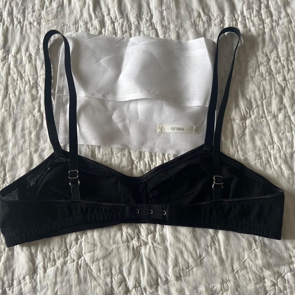 ARAKS uma bralette organic cotton & silk black L - Picture 2 of 3